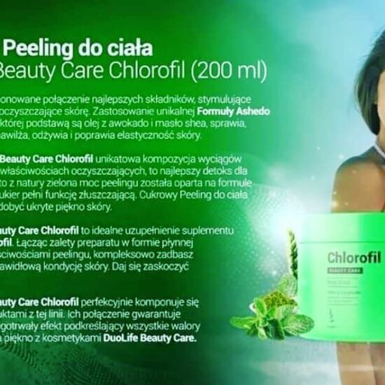 DuoLife Beauty Care Chlorofil Body Scrub - Testradír
