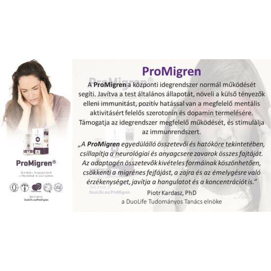 DuoLife Medical Formula ProMigren® - fejfájásra