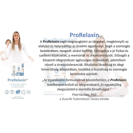 DuoLife Medical Formula ProRelaxin® - NEW - a kiegyensúlyozottságért