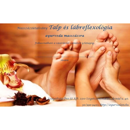 Ayurveda masszázsutalvány - Talp- és lábreflexológiára